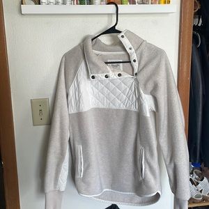 Cream. Pullover sweater.